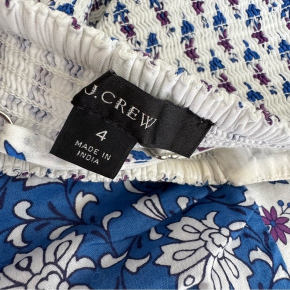 J. Crew Cotton Button-front maxi dress in mixed block prints - Floral & Stripes - Picture 9 of 9